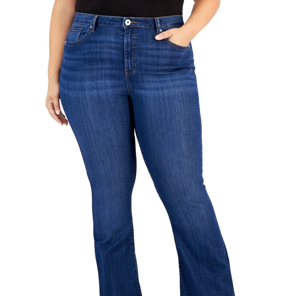Celebrity Pink Trendy Plus Size High Rise Flare-Leg Jeans - Hidden Hills 16W
